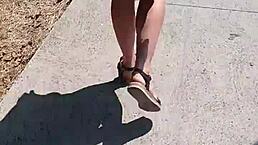 publicly naked on the street