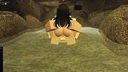 Quick encounter with best friend with benefits in roblox style.