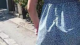 publicly naked on the street