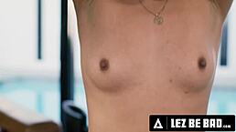 Horny dominatrix rides tied babe's face and fingers wet pussy