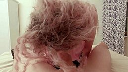 petite catgirl purrs while getting face fucked and creampied by her lover