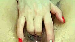 Blonde Latina Fists Wet Pussy with Huge Avocado