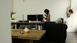 Latina teen in a point of view video