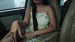 I blackmail and fuck my GF in outdoor risky sex with ex best friend