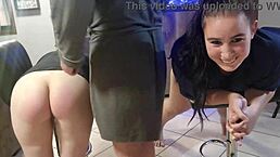 myself and friend getting spanked on our asses