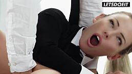 Easter bunny Isabelle Deltore seduces step bro for steamy action at Whiteboxxx.