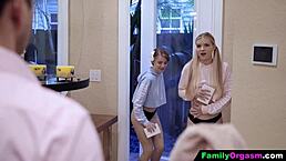familyorgasm - sisters exploit stepdad for naughty online clips