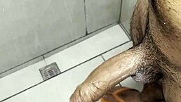 Working out in the gym bathroom solo - part 2