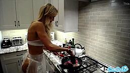 brandi love cooking in sexy lingerie on camsoda