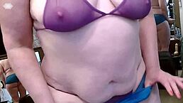 I saw dawnskye1962 showing off before riding dildo