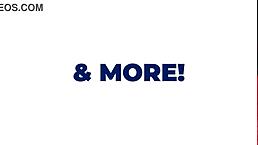 The naughty college student in uniform tries her first blowjob at the gloryhole, swallowing cum from a huge cock