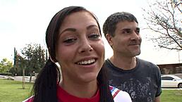 I'm playing with my friend's girlfriend.