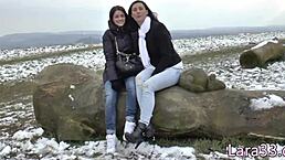 big tits lesbo milf pussy licked by teen babe