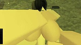 Quick encounter with best friend with benefits in roblox style.