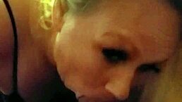 Tulsa slut Kim is suckin' my cock so good, I can't hold it!