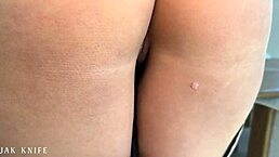 office worker masturbates then gets fucked by river lynn