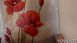 sexy babe begs for a hard dick to fuck her cute pussy hard