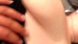 Ginger lady shows her big tits in amateur scene