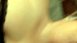 Ginger lady shows her big tits in amateur scene