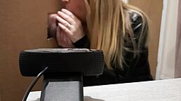 Bettie Hayward's blowjob series episode 33 features gloryhole deepthroat action