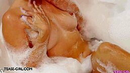 Oh, That Young Brunette Took a Bath and Teased Uncle on the Sofa!