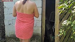 Latina wife sucks dick and rides dildo for creampie