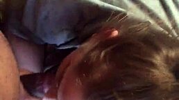 She eagerly sucks up the big black cock