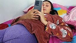 rosibel the stepdaughter desired by her stepfather removes the condom for internal finish