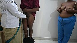 Andhra lady doctor flashes and fucks patient in hospital room.