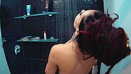 sexy spanking and fucking in bath with pornstar friend