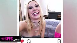 Three bestfriends feel ecstatic reverse gangbanging rockstar after concert.