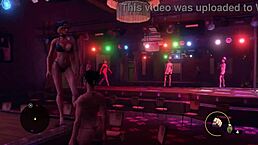 In Saints Row the Third, 'Watch the Big Tits Strippers Dance?'
