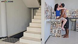 My wife cleans while I fuck her mom 😈