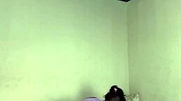 Behind the scenes, Von Poison and Carmona give wet assfucking on the hair.