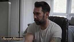 i'm bouncing on this big cock with my shaved pussy, it's so sloppy and cum-filled, petite milf style