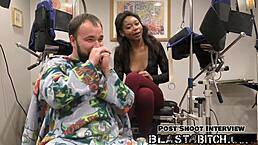 Minnie Rose Sucks Dick and Gets Pussy Blasted With Cum Backstage