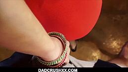 why does cute teen taylor sands wear step mom's clothes to seduce step dad in pov?