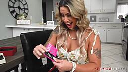 blonde stepmom misty meaner gets nailed pov by stepson carlos dickinson’s big tool