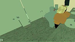 school nerd gets blowjob and fucked in bathroom roblox