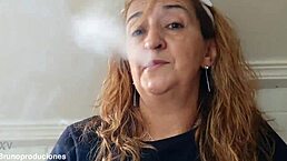 Would you jerk off to my big lactating tits in the kitchen?