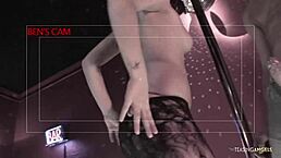 Romana loves fucking two guys in stockings