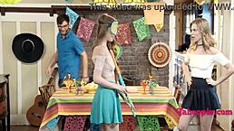 STEP FAMILY PARTY TURNS INTO TABOO FUN WITH LICKING AND MORE?