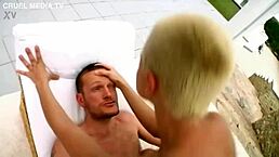 hey, check this euro petite slut getting creampied by a big cock frenchman
