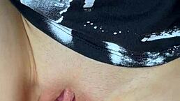 Secret creampie surprise with first load inside and rest outside. Impregnation risk adds thrill!