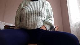 Risky masturbation at the office leads to intense moaning and cum.