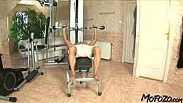 Black Haired Office Worker With Glasses Gets Rough Facial At Work