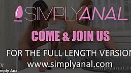 Inflate our asses now! Lesbian anal sex gets wild.