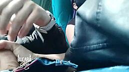 Girlfriend Sucks Monster Cock on Bus