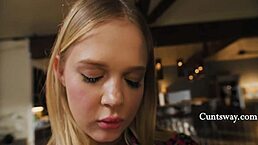 Lauren Phillips teaches petite teen scissoring seductively.