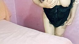 arab wife bent over for doggystyle assfucking and cum inside